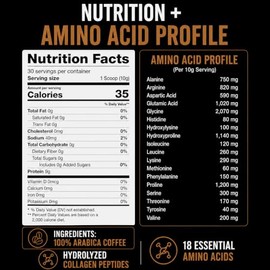 Colágeno premium para hombres, con infusión de café instantáneo, fórmula para huesos, articulaciones y músculos, recuperación, 100 mg de cafeína, sin 
