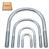 SKIR'CO (Pack of 2) Zinc Plated Round U Bolt M10