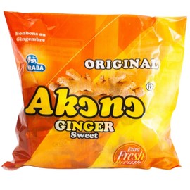 Ginger Candy/ Akono Ginger Candy/ Hard ginger Candy from Ghana/ Extra Fresh Breath