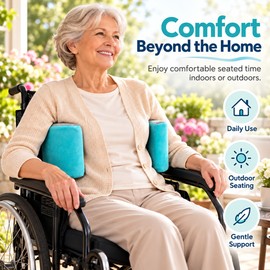 Wheelchair Anti-Side Support Pillow for Elderly Care – Padded Posture Positioning Cushion with Back & Side Support for Improved Sitting Comfort and Stability