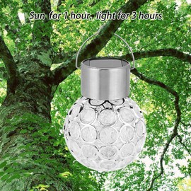 Outdoor Hanging Solar Light, Decorative Christmas Light, Landscape Color Change LED Lamp Walkway Light, for , Patio, Yard, Color Changing and White (Colorful Transformation)