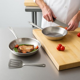 Stainless Steel Induction Cookware, Frying Pan Set, 8" And 9 1/2" Skillet Sets For Cooking (2-Piece)