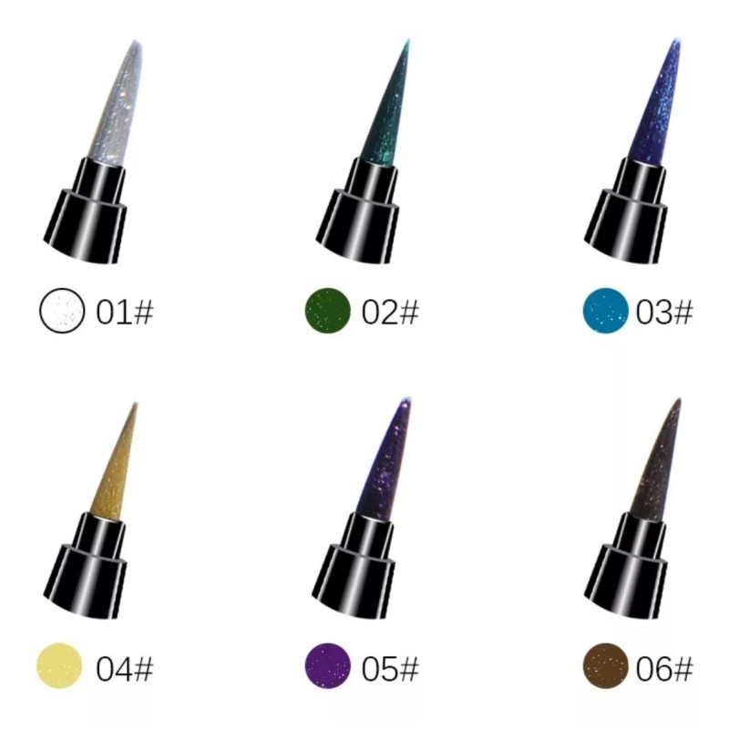 Saniye Plumón Delineador De Ojos Metalico Glitter 2ml