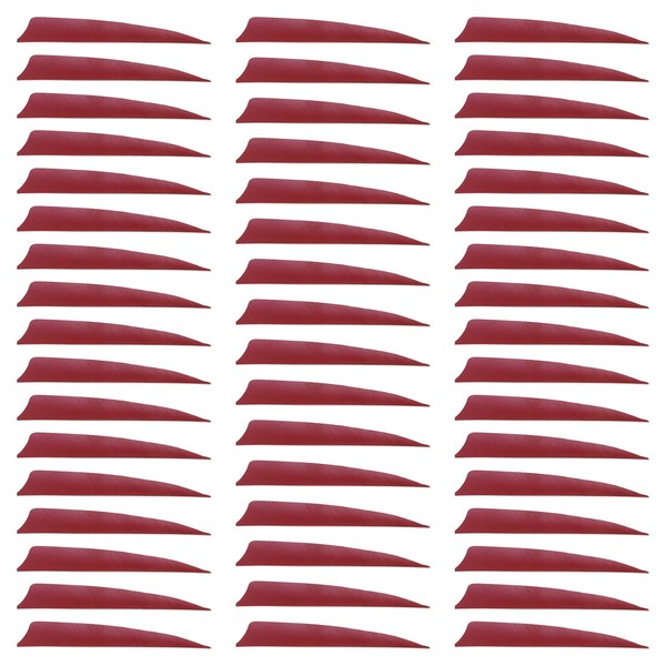 MECCANIXITY Arrow Vanes Arrow Fletching 5" Shield Shape Turkey Feathers