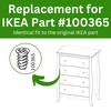 Spare Hardware Parts Drawer Screws (Replacement for IKEA Part #100365)