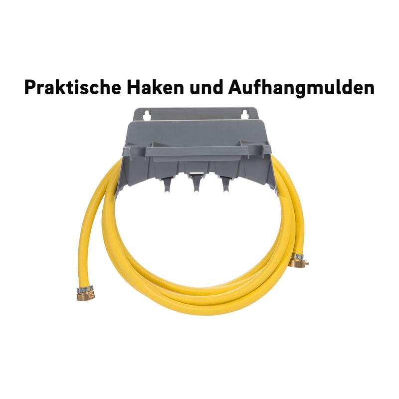 Rehau 18574 5 wall hose holder, gray, 12 x 25