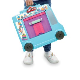Play-Doh Play Doh Ice Cream Truck Toy for Kids Pretend Play Kitchen Set with Accessories