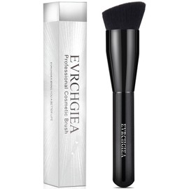 Foundation Brush, Flat Top Kabuki Foundation Brush for Liquid Makeup, Cream, Powder, Travel Size Face Foundation Blending Makeup Brushes (large)