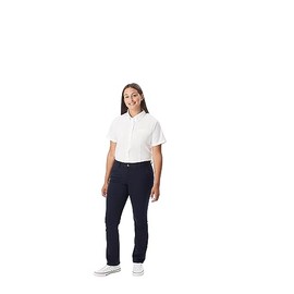French Toast Straight Fit Stretch Twill Pant, Navy, 14 (Young Women)