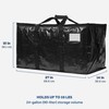 ZOBER Extra Large Moving Bags, Heavy-Duty Water-Resistant Storage Bags with
