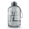 GEMFUL 3 Liter Water Bottle with Straw Time Marker Large