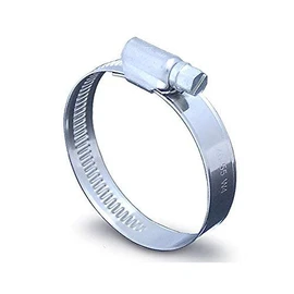 2 Pack - 32mm > 45mm Worm Drive Jubilee Type Hose Pipe Clips Zinc Plated