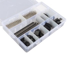 HALJIA 775pcs 2.54mm Male PCB and Jumper Wire Cable Female Pin Connector with Single Row Straight Female Connector Header 10row 40pi Assortment Kit for Dupont