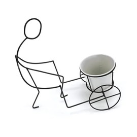 Napco Large Wire Planter Man