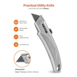 SK5 for Sharp Retractable Box Cutter Quick Change Utility Knife with Retractable FeatureDefault: Default