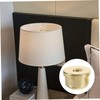 WOONEKY Versatile Lamp Shade Harp Holder Finials 2pcs Brass Lamp
