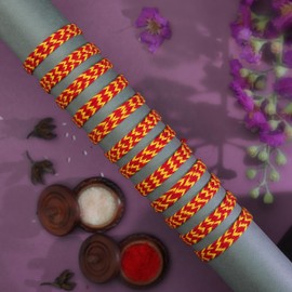 Set of 12 Rakhi for Brother Rakhi Thread Bracelet for Bhai Bhabhi Bhaiya veera Raksha Bandhan Rakhi Set Dora Bracelets with gift Pack for Brother Sister Indian Traditional Raksha Bandhan Festival