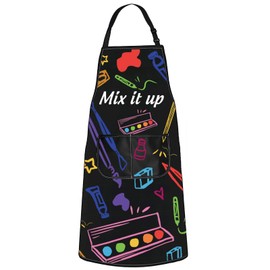 Art Teacher Apron Artist Lover Gift Mix It Up Art Major Gift Painter Apron Painters Gift (Mix it up uk2)