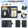 SHIELDON Genuine Leather Magnetic Card Wallet Holder - RFID Blocking