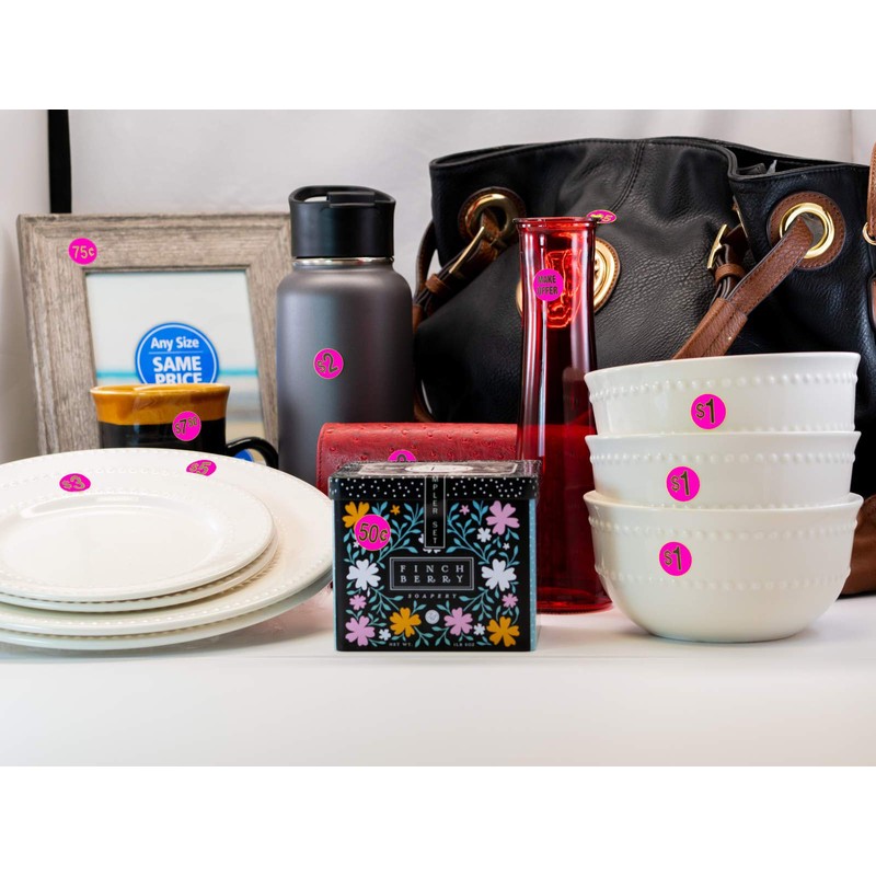 Sunburst Systems 7035 Priced Garage Sale Stickers, 1,000 Count Pre-Printed