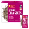 Betterbody Foods Organic Chia Seeds, 1.48 oz packets (Pack of