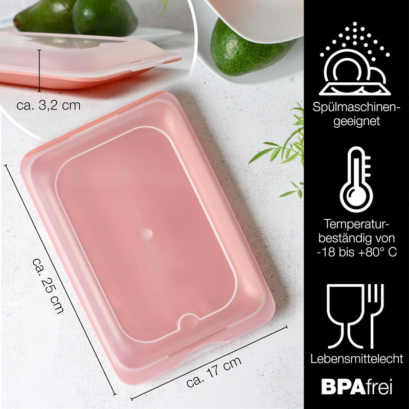 Moritz & Moritz 4x Cold Meat Containers for Fridge -