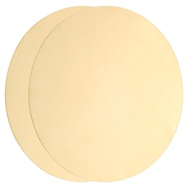 Sourcing Map 2Pcs H62 Brass Round Disc, 0.02"(0.5mm) Thick, 2"(50mm) Dia, for Metal Stamping DIY Crafts