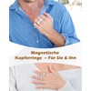Jeracol Copper Magnetic Rings for Women Men 4PCS Ultra-Strong Magnets