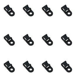 GWYAN 100 Pcs Saddle Type Cable Tie Bracket Plastic Tie Fixing Seat For Fixing Wires and Cables in A Regular Manner