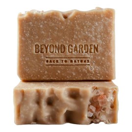 3 x Himalayan Salt Bar Soap - Moisturising Exfoliating Clay Bars with Essential Oil, No Artificial Colouring (Pack of 3 Bars, 345g)