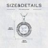 OUTANG Apr Birthstone Compass Necklace for Women 925 Sterling Silver