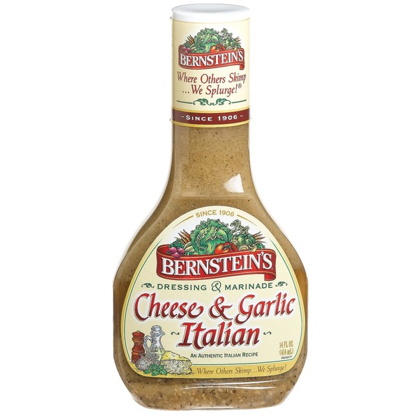 Bernsteins, Dressing & Marinade Cheese & Garlic Italian, 14 Ounce