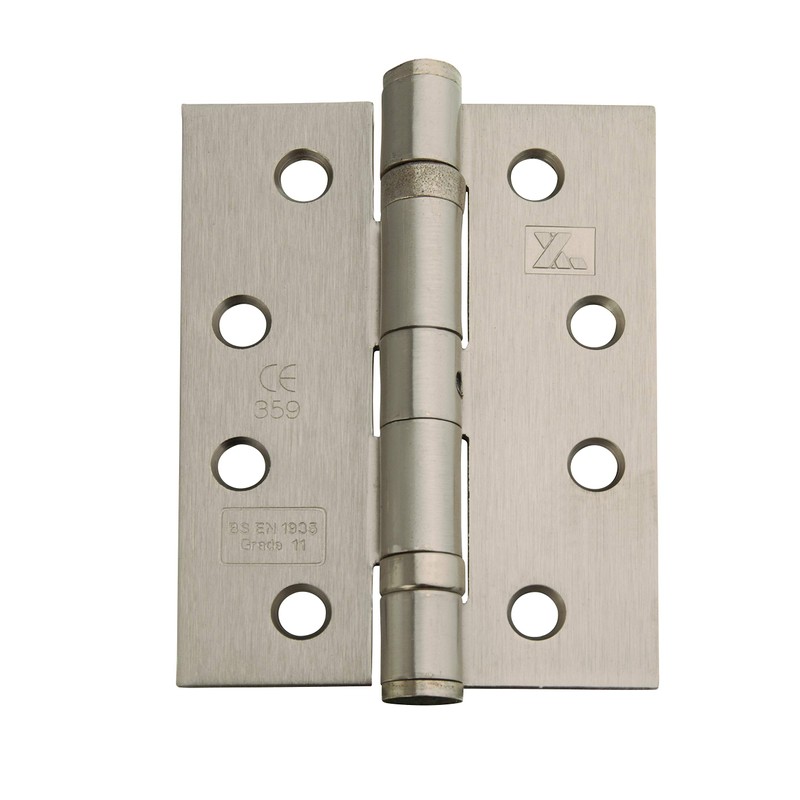 Excel XL868 Pair of 4" Grade 11 Door Hinges, Satin