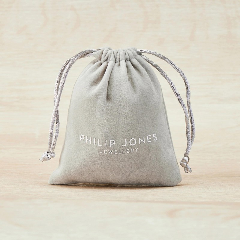 Philip Jones Sterling Silver Heart Charm Bracelet