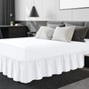 Linen Home Extra Deep Frilled Fitted Valance Sheet Single Bed