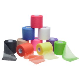 ZiATEC Power Underwrap - Foam Base Bandage - Elastic Bandage in Many Colours, Colour: 6 x Mix (6 Rolls)