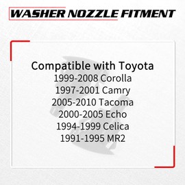 OTUAYAUTO - Boquillas delanteras para limpiaparabrisas – Reemplazo para OEM #: 85381-AA010, kit de chorro de
