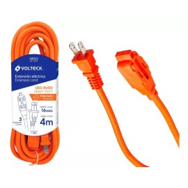 Volteck Extensión Uso Rudo 4 Mt Cal. 16 Volteck 48043
