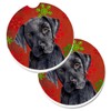 Caroline's Treasures SC9404CARC Labrador Red and Green Snowflakes Holiday Christmas