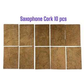 unbranded Natural  Saxophone Neck Cork Sheet For Saxophone - 10 pcs
