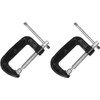 2 Inch C-Clamp Set, Heavy Duty Steel C Clamp Industrial