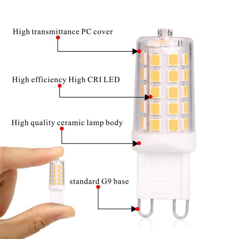 BAOMING G9 LED Bulb Dimmable 4W, 40 Watt T4 G9