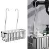Hanging shower rack, bathroom storage rack, shampoo bracket, Space Aluminum