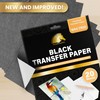 MyArtscape Graphite Transfer Paper, 20 Black Sheets - Wax Free