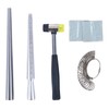 Jewelry Ring Mandrel Sizer Gauge Tools Set, Stainless Steel Ring