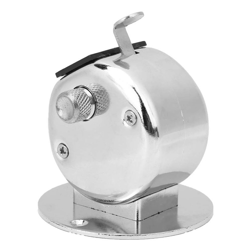 Hand Counter, Berm Counter 4-Digit Silver Hand Counter with Base