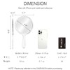 Kmchilj Makeup Hand Mirror, Double-Sided 3X 1x Magnifying Large Travel