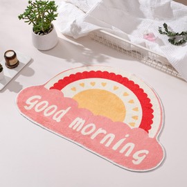 SHIPKEY 1 Pack Bath Mat, 20x32Inch/50x80cm Bathroom Rugs, Bath Mat for Kids, Fluffy Rug for Kids Room, Bathroom and Playroom