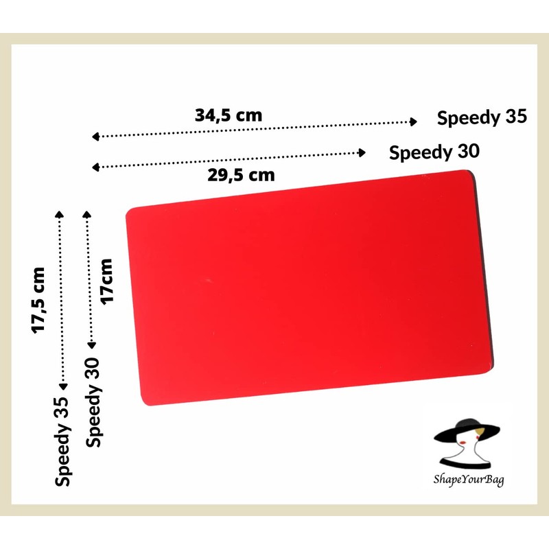 Base shaper Bag Shaper Speedy 35, Red and other colours
