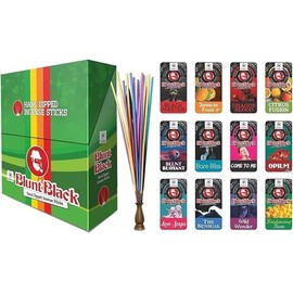 Blunt Black x8 Blunt Black 19" Jumbo Incense Sticks Air Freshener pack of 8 (assorted)